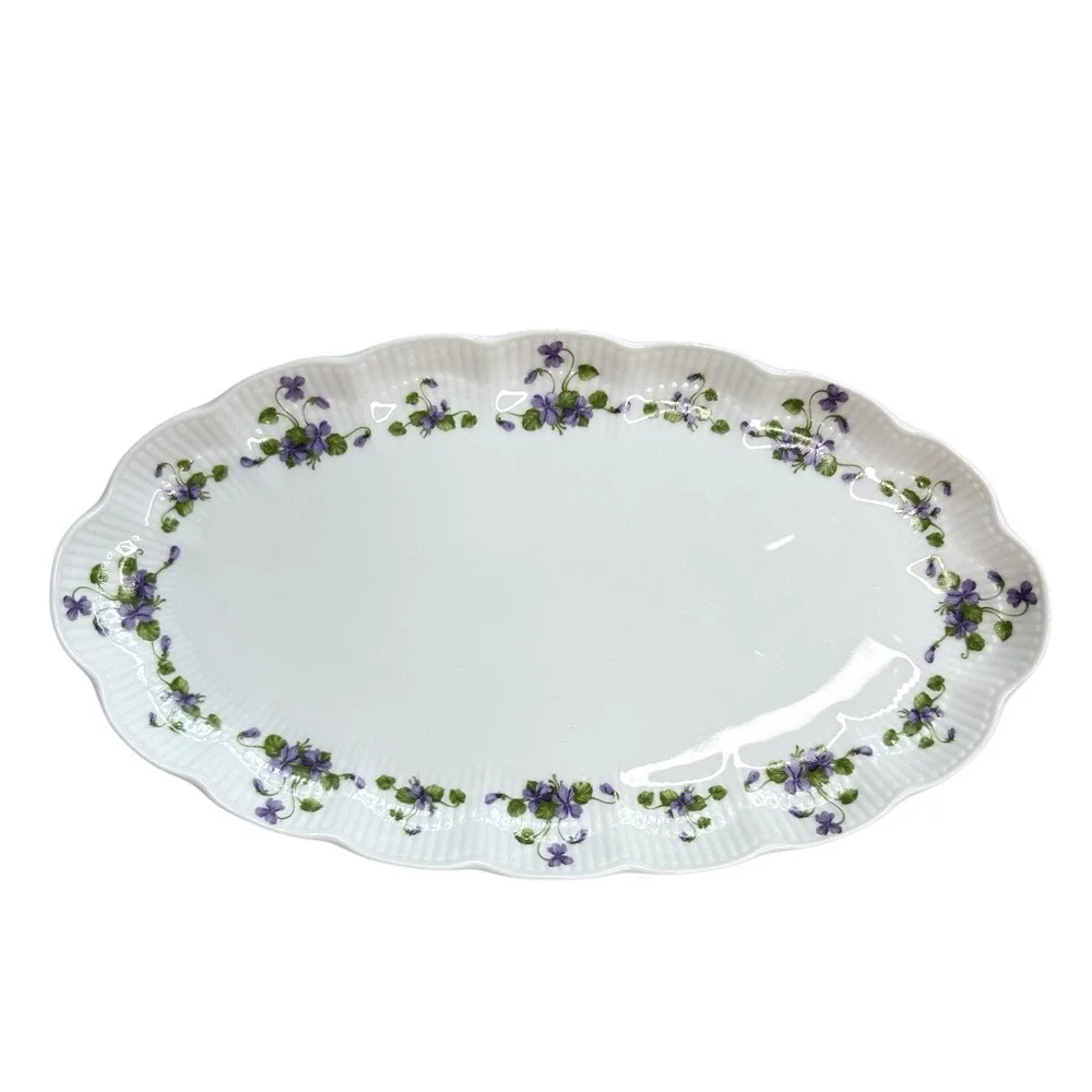 KAISER Romantica Viola Oval Relish Platter 9 1/4